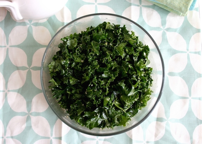 zingy kale salad